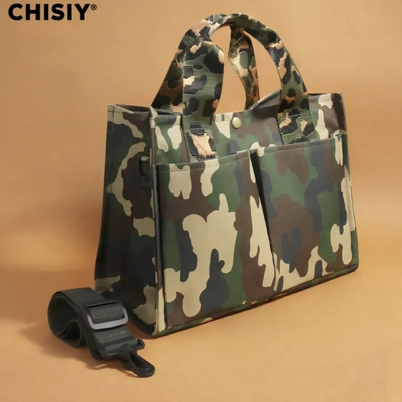 NWOT-Camo Tote Bag w/Shoulder Strap - Picture 2 of 6